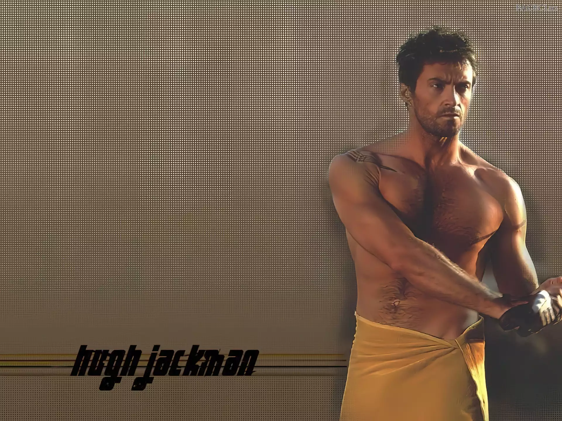 broda, Hugh Jackman, ręcznik